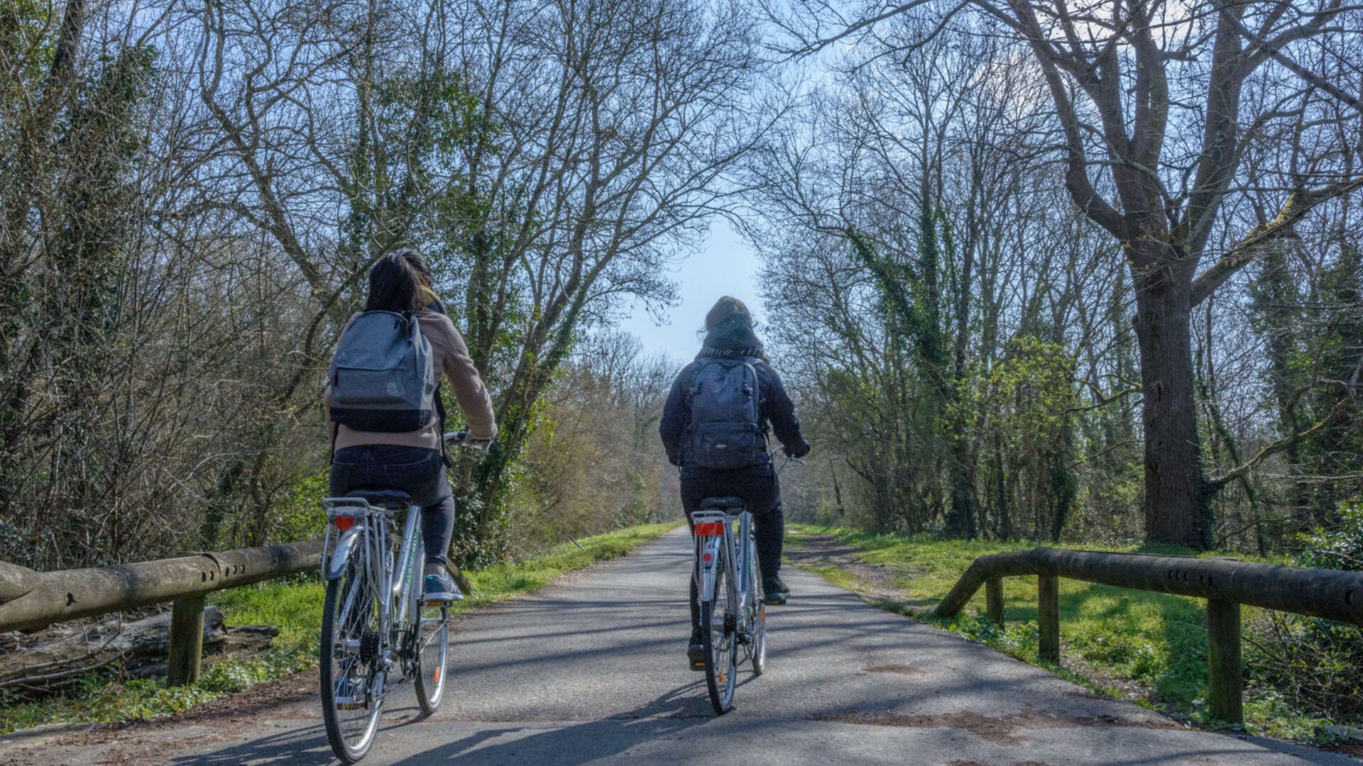 À vélo le long de la Jalle