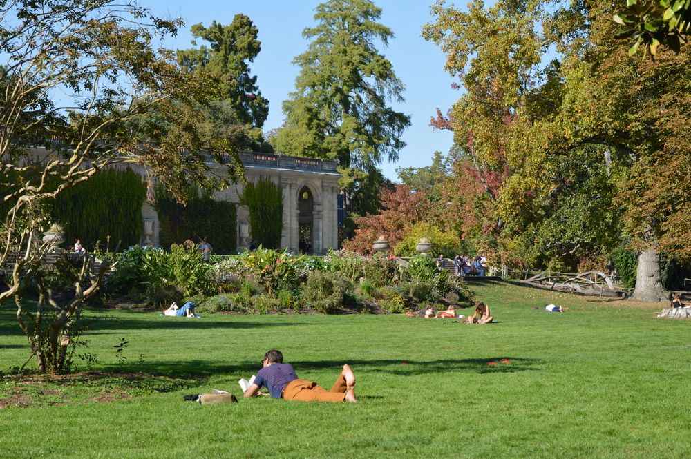 Pause lecture au jardin public