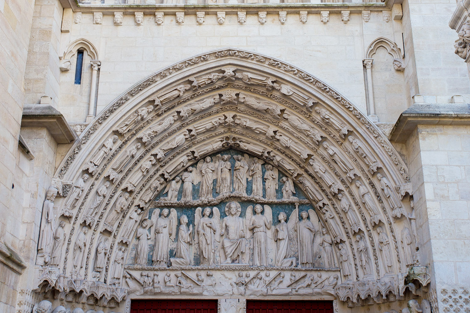 Tympan du portail nord de la cathédrale Saint-André