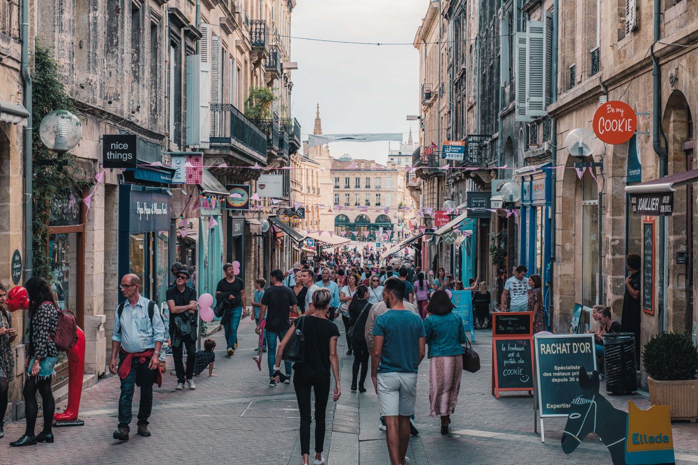 les meilleures rues pour le shopping à Bordeaux