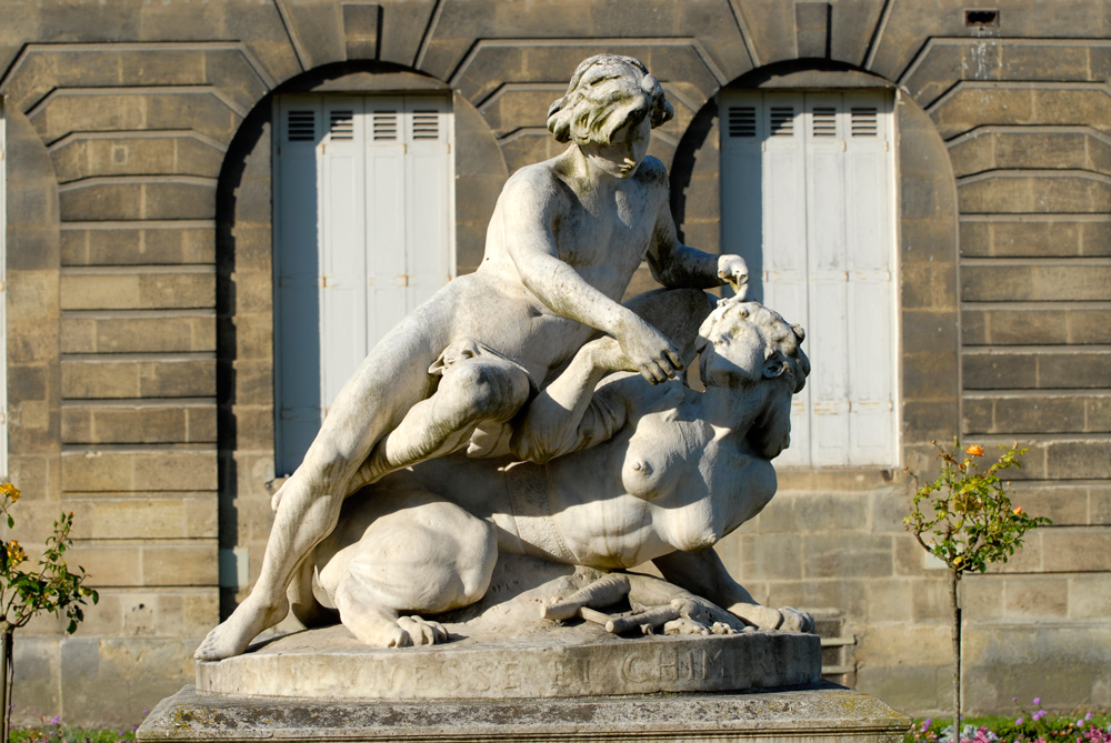 statues au jardin public Bordeaux