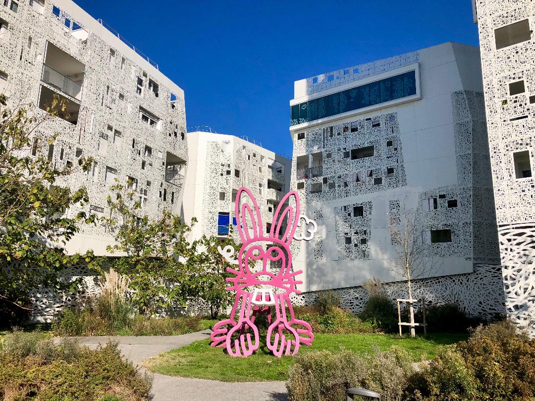 art contemporain bordeaux street-art lapin géant - Jofo