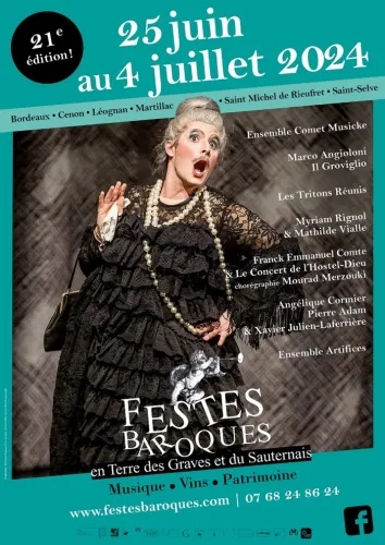 Festes Baroques #2 Spectacles, concerts, et dégustations... Du 25 juin au 4 juil 2024