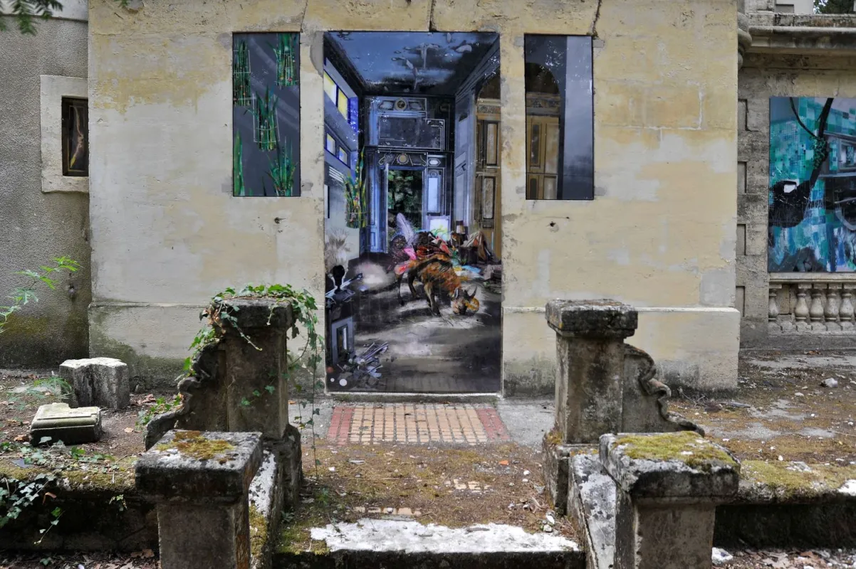 street art sur des bâtiments près de Bordeaux à Lormont Bois Fleuri