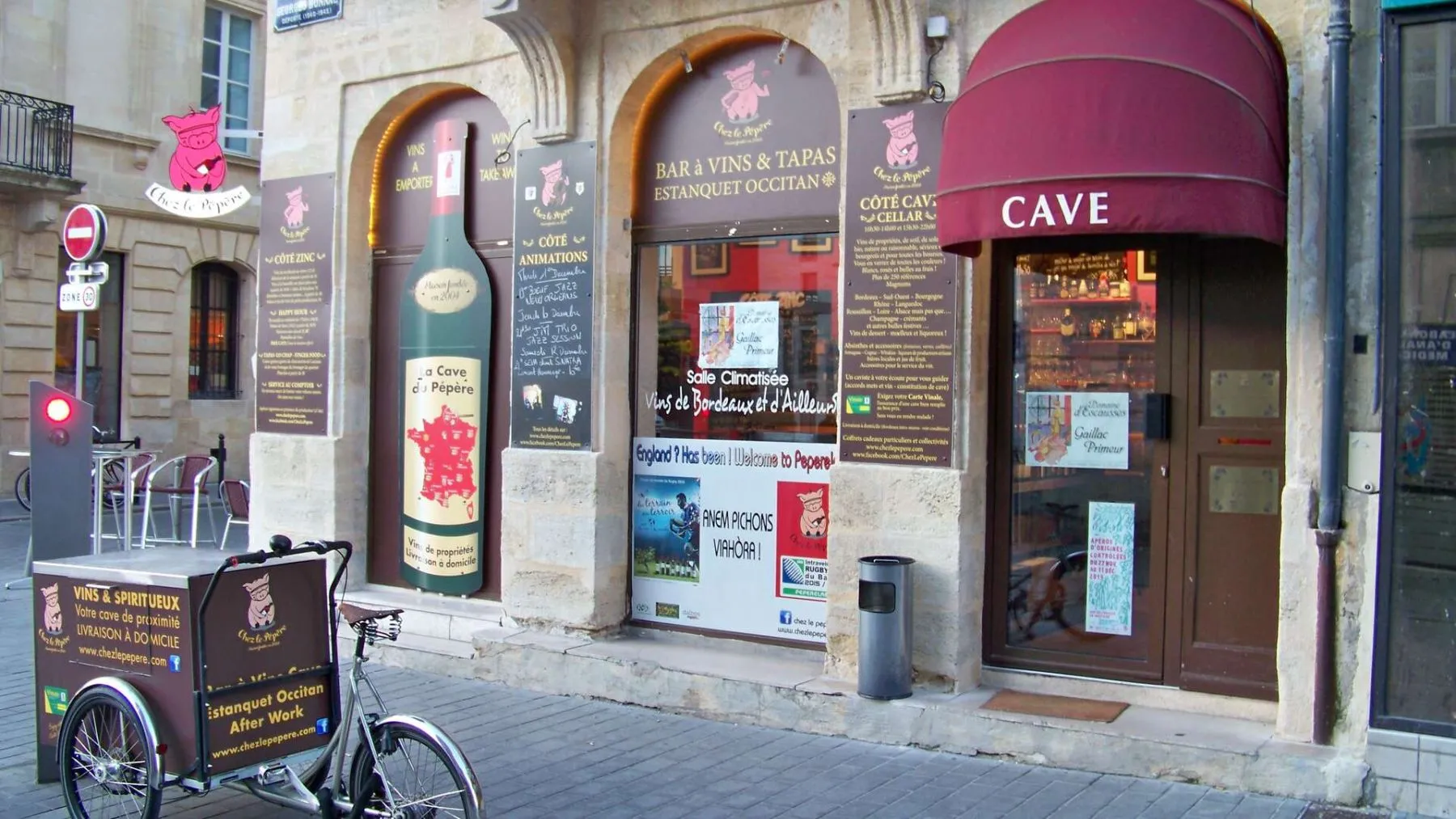 bars à vin sympas à Bordeaux